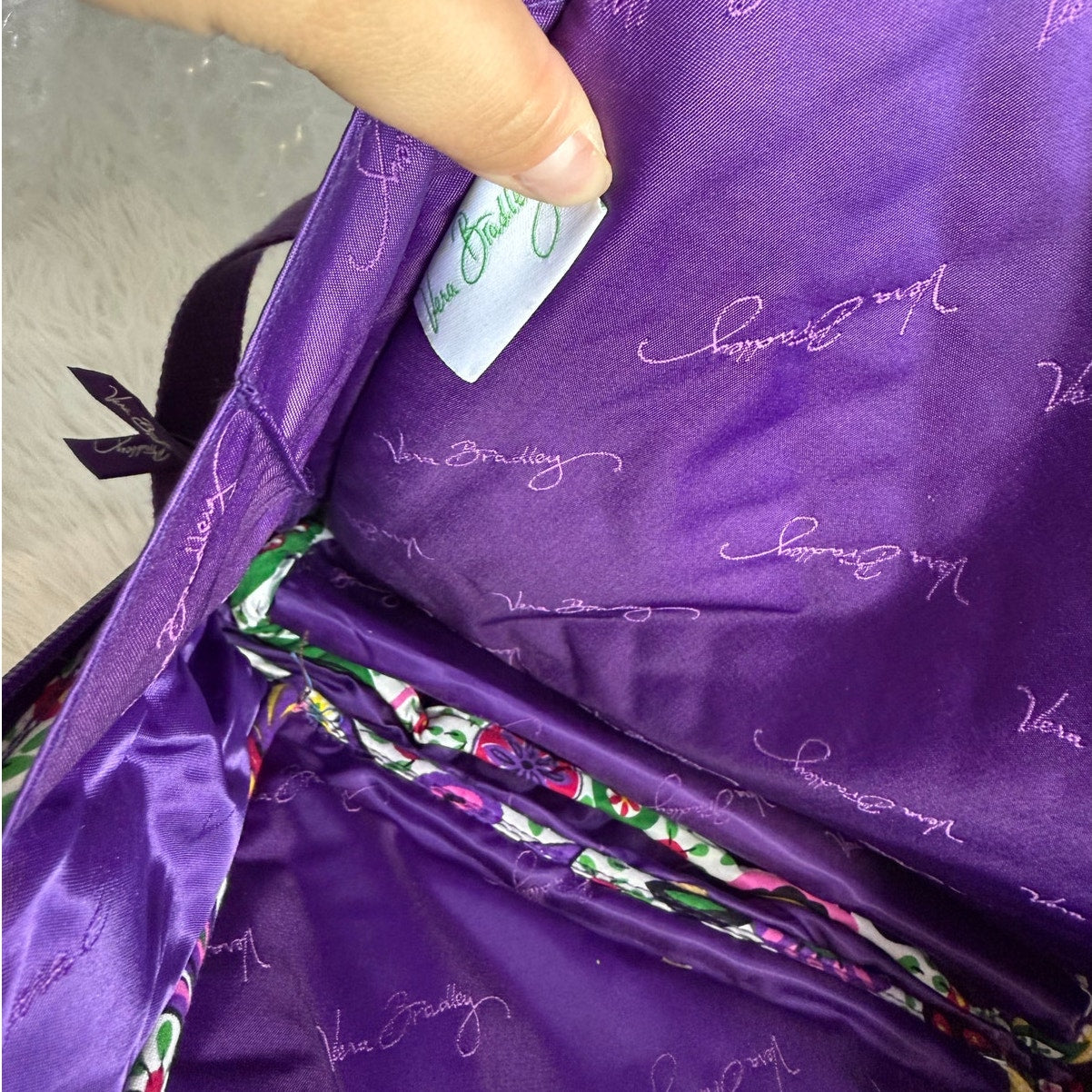Vera Bradley Quilted Essential Large Laptop Backpack Bright Paisley