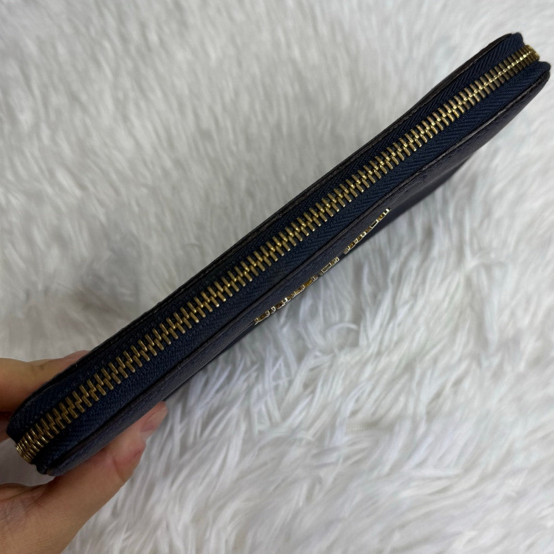 Michael Kors Navy Zip Around Wallet