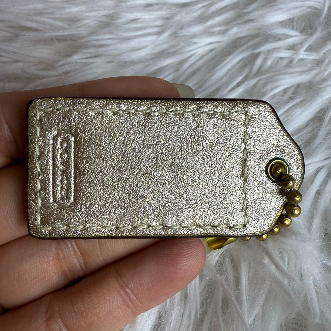 2.5" COACH  Fob Bag Charm Hang tag Hangtag