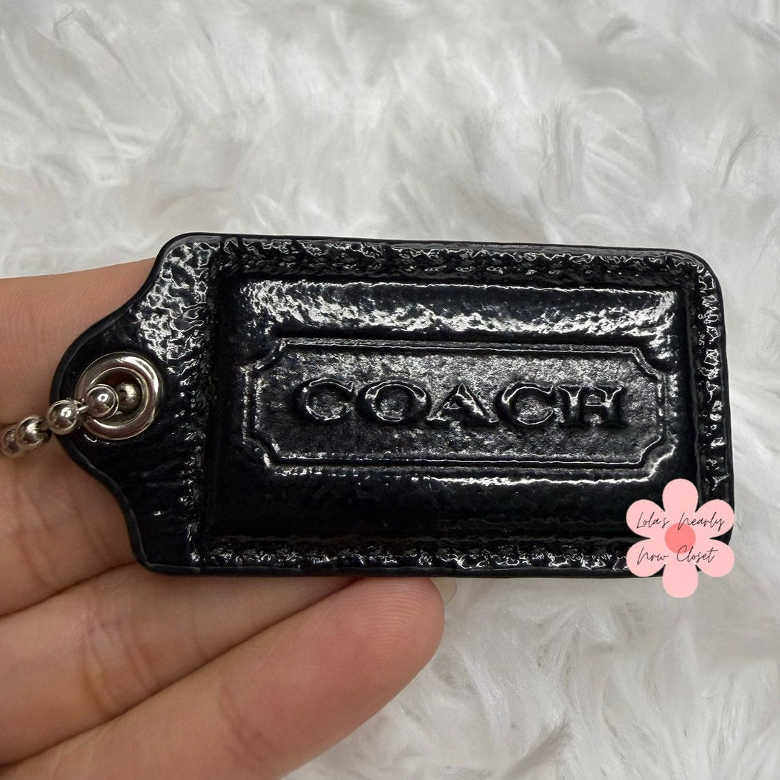 2" COACH Fob Bag Charm Hang tag Hangtag