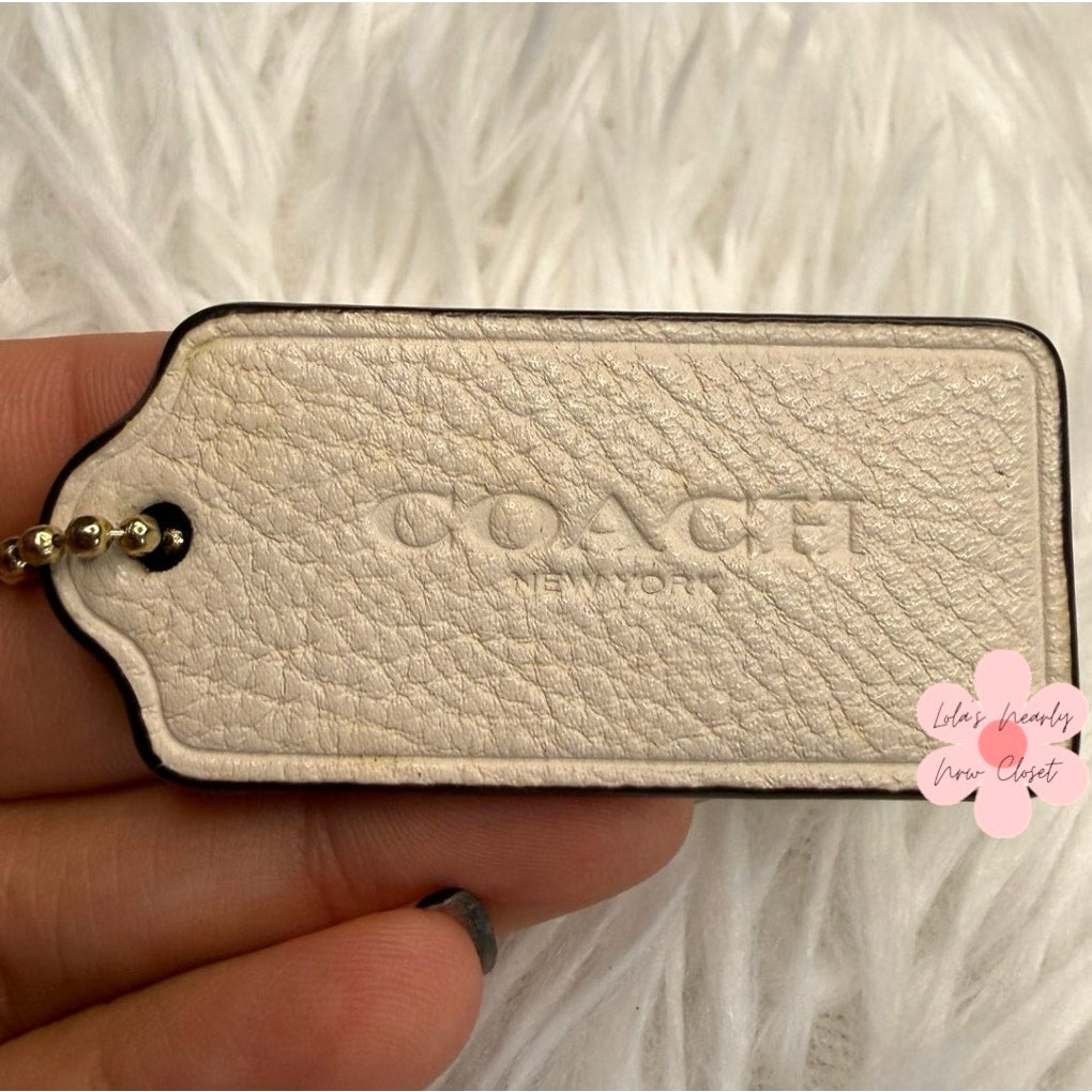 2” COACH Fob Bag Charm Hang tag Hangtag