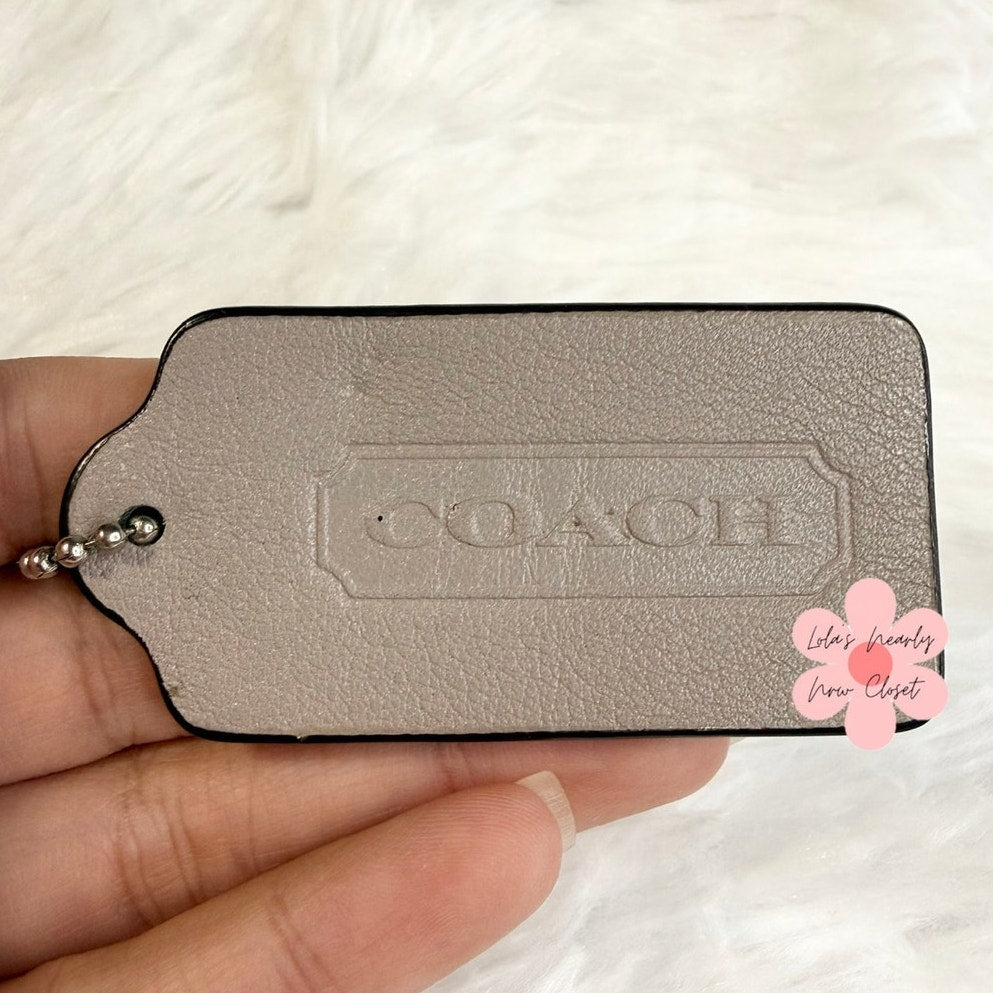 2" COACH Legacy Fob Bag Charm Hang tag Hangtag