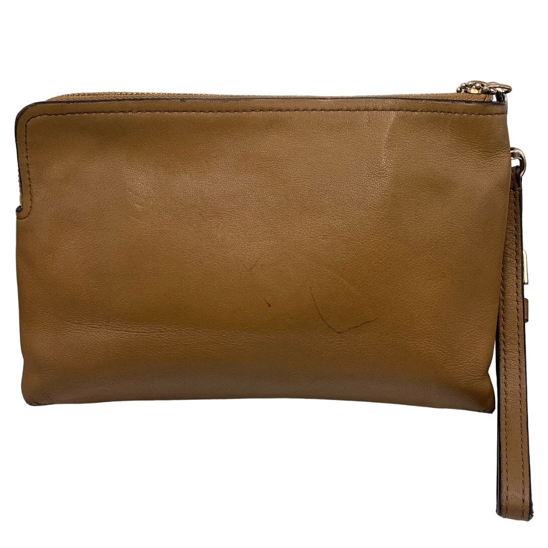 COACH Brown Wristlet with Card Slots