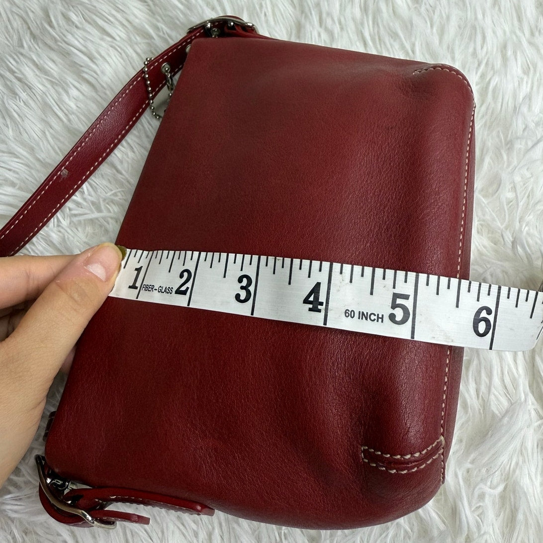 Vintage COACH y2k  Red Demi Legacy Mini Duffle bag