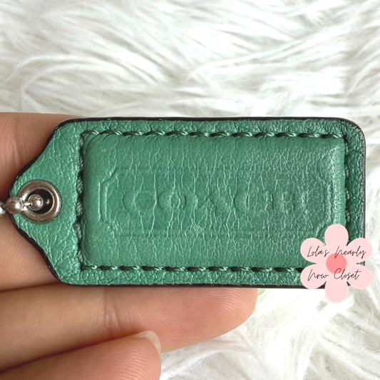 1.5" COACH Fob Bag Charm Hang tag Hangtag