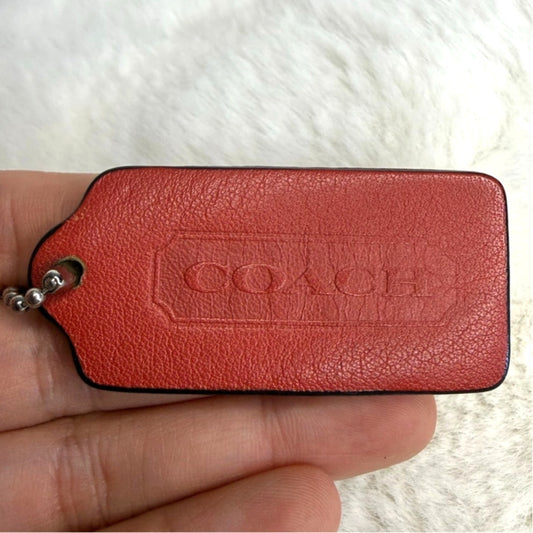 2” COACH Legacy Fob Bag Charm Hang tag Hangtag