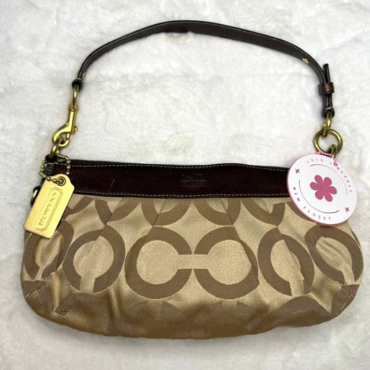 y2k Coach Madison Op Art Brown 12950 Small Hobo Handbag