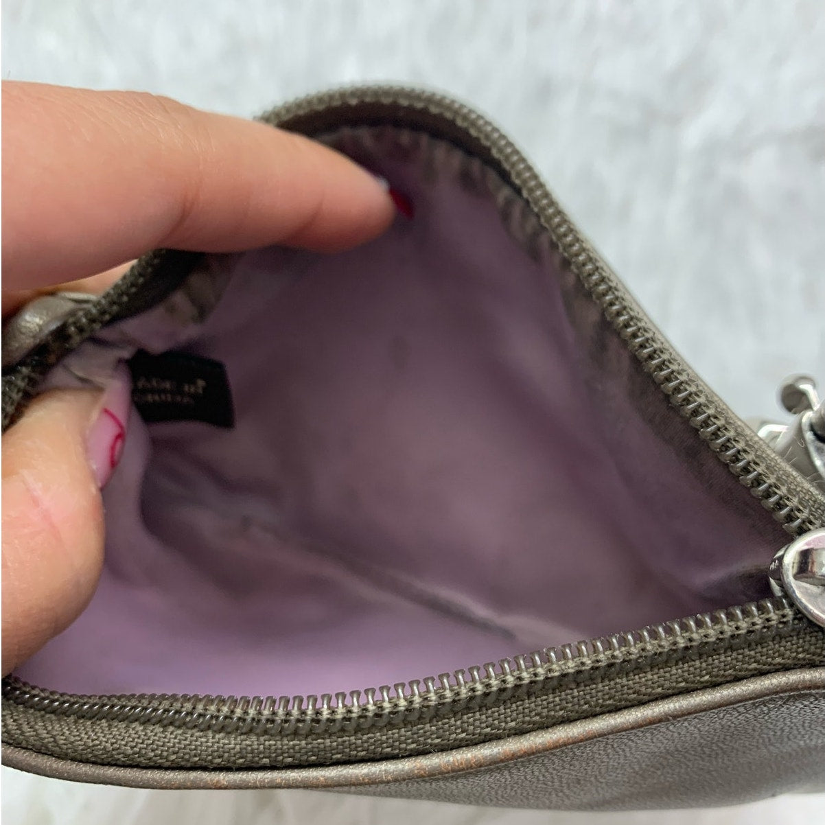 SALE COACH Gray Wristlet