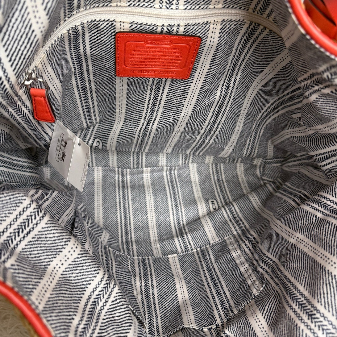 NWT COACH Straw Dogleash 22906 Hobo Shoulder Bag