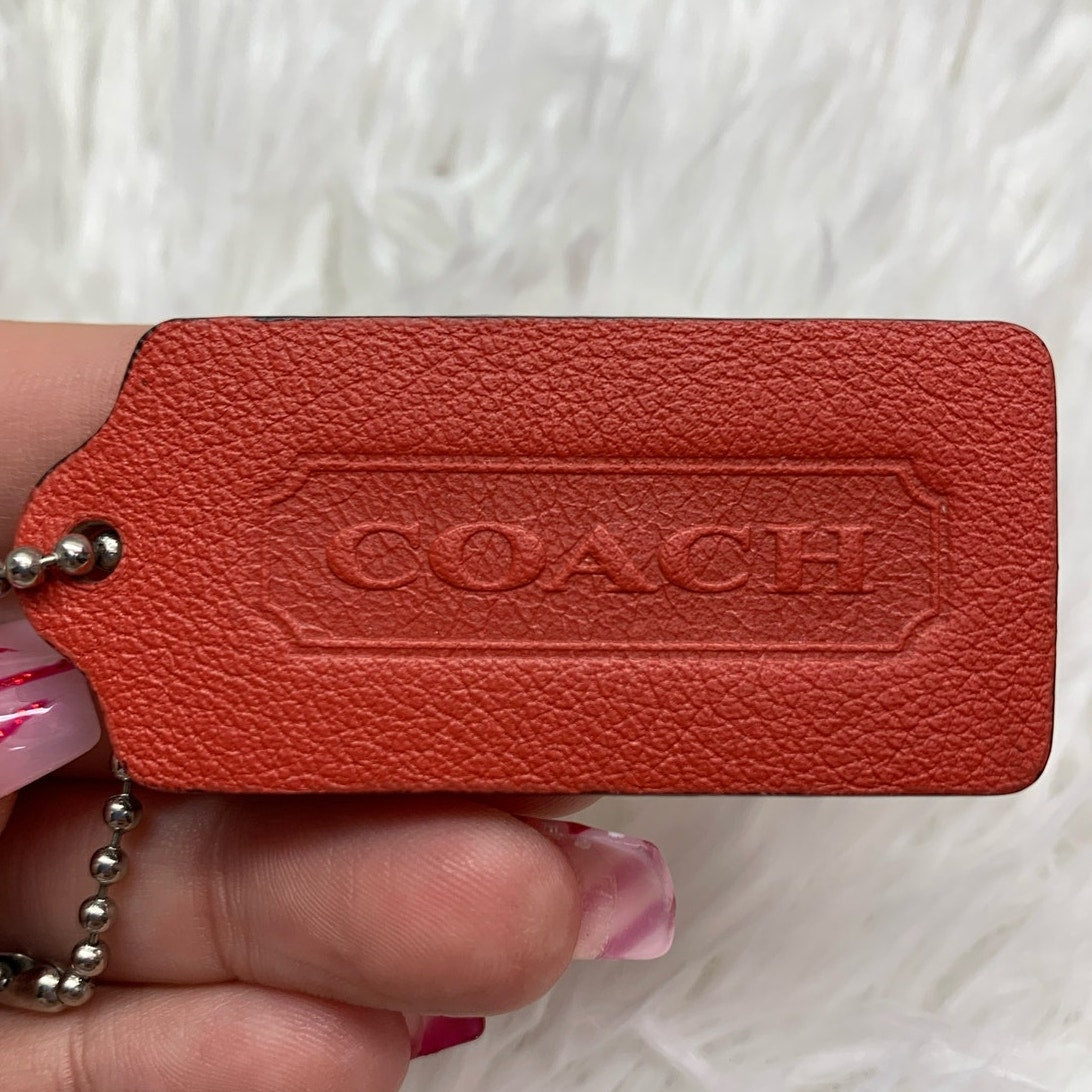 2" COACH Legacy Fob Bag Charm Hang tag Hangtag