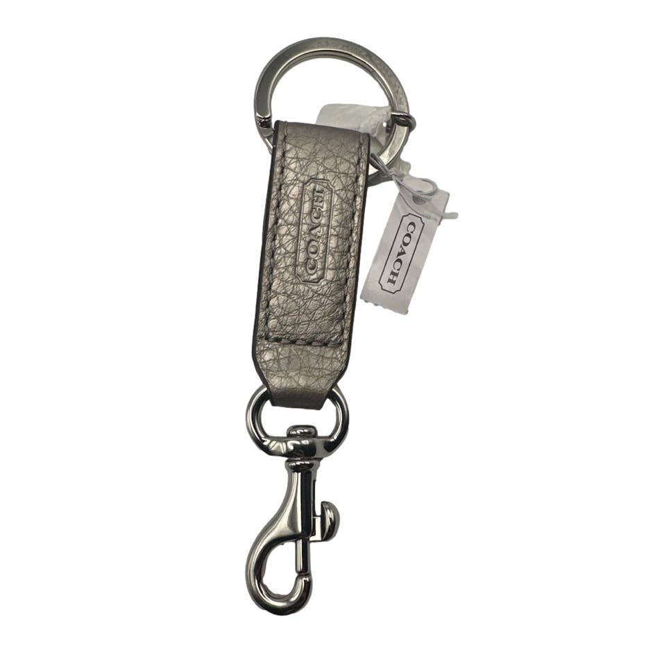 NWT COACH Double Turnlock Bag Charm Key Fob