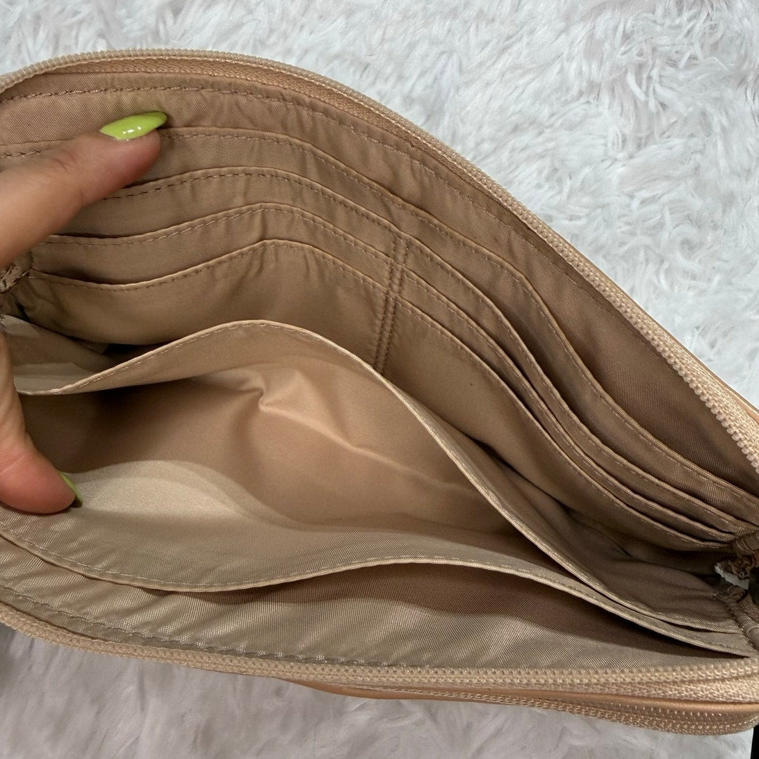 COACH Tan Signature Canvas Wristlet  Wallet