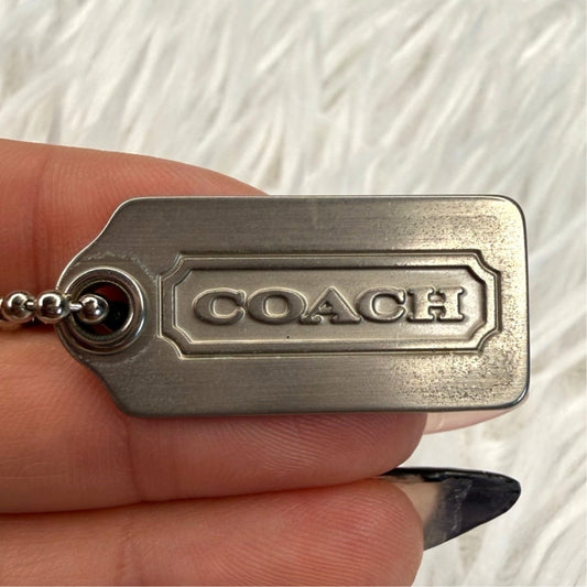 1" COACH  Fob Bag Charm Hang tag Hangtag