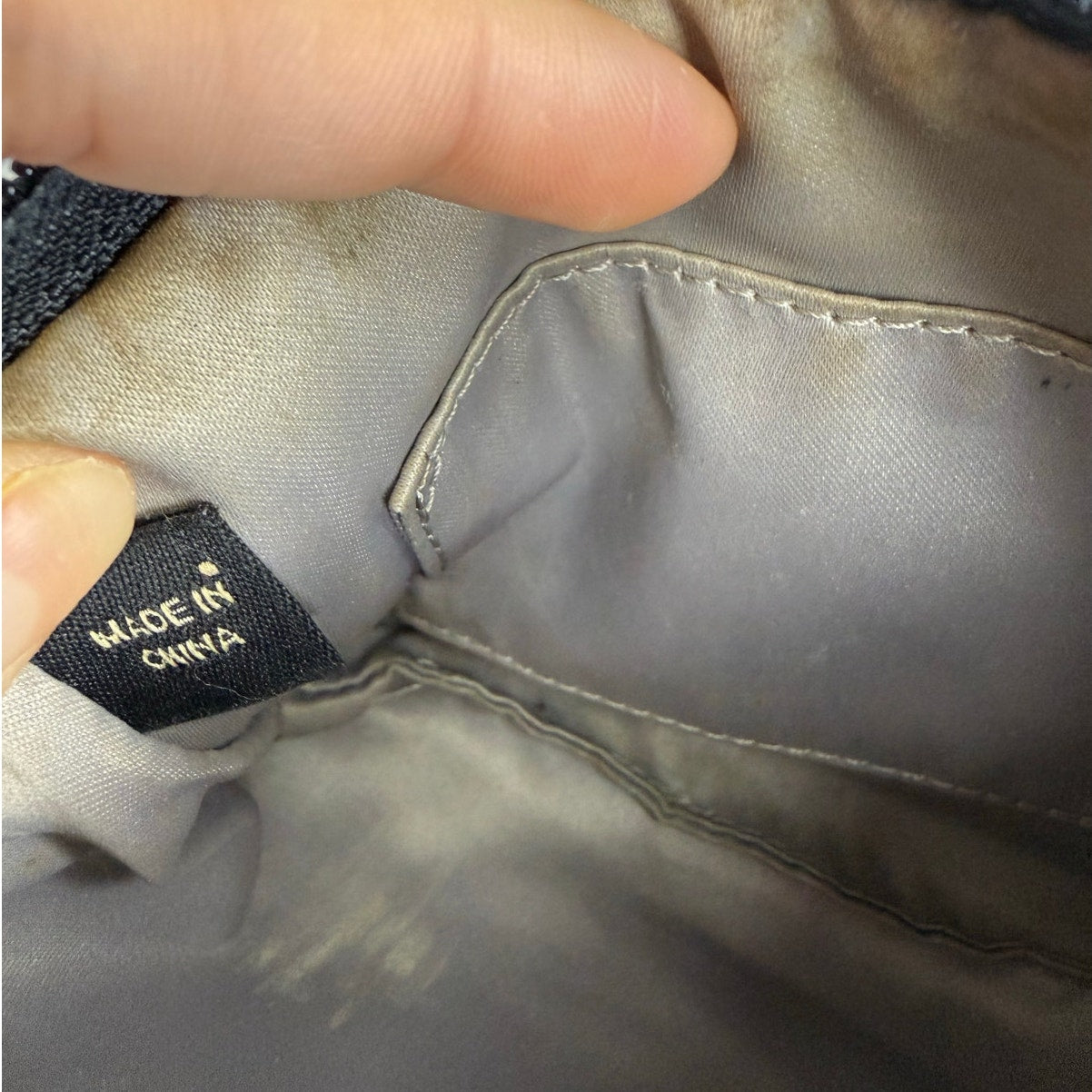 SALE COACH Black Signature Canvas Wristlet