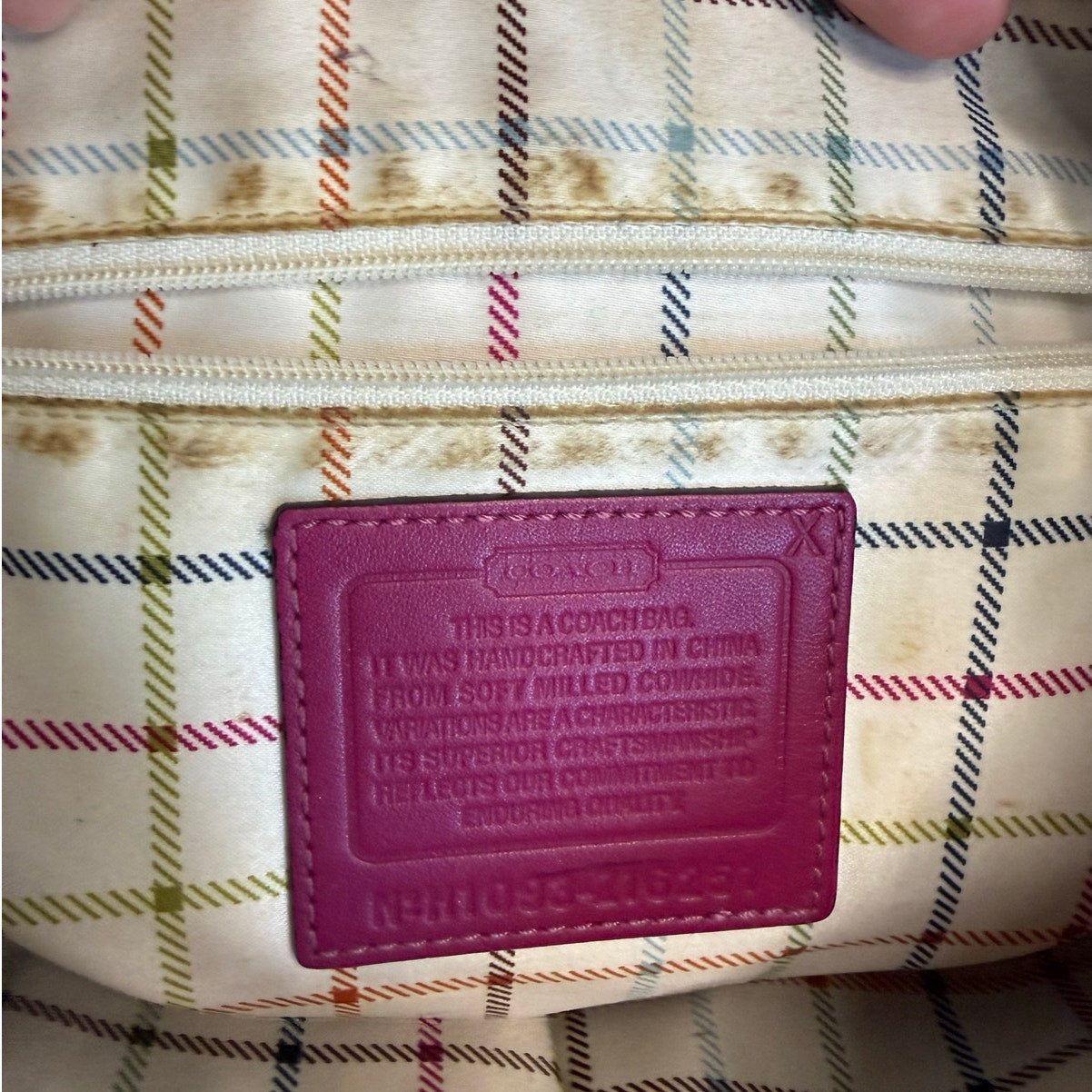 y2k COACH Z Ergo Leather Small Hobo Shoulder Bag