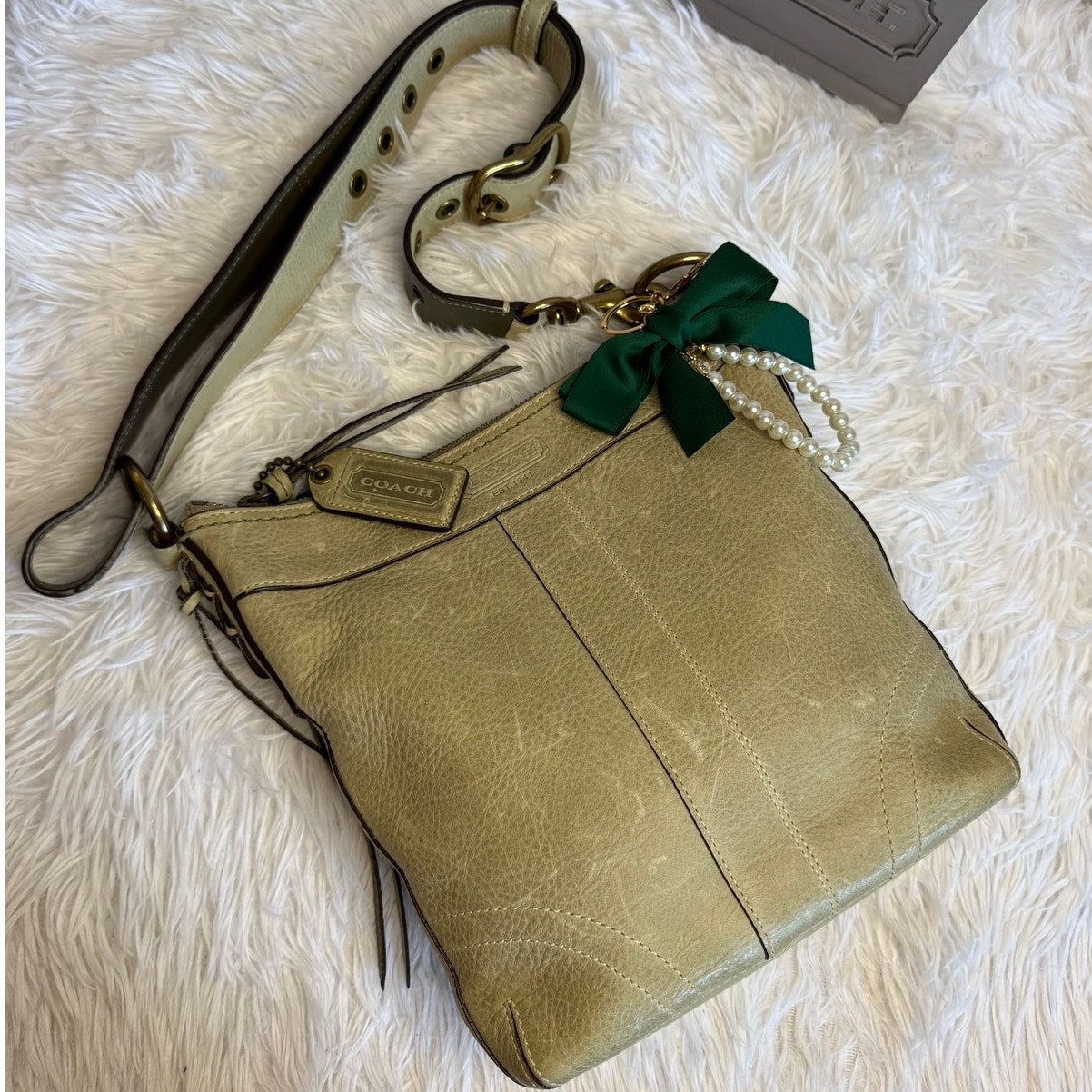 y2k COACH Vintage 2006 Sage 10398 Chelsea Shoulder Bag Crossbody