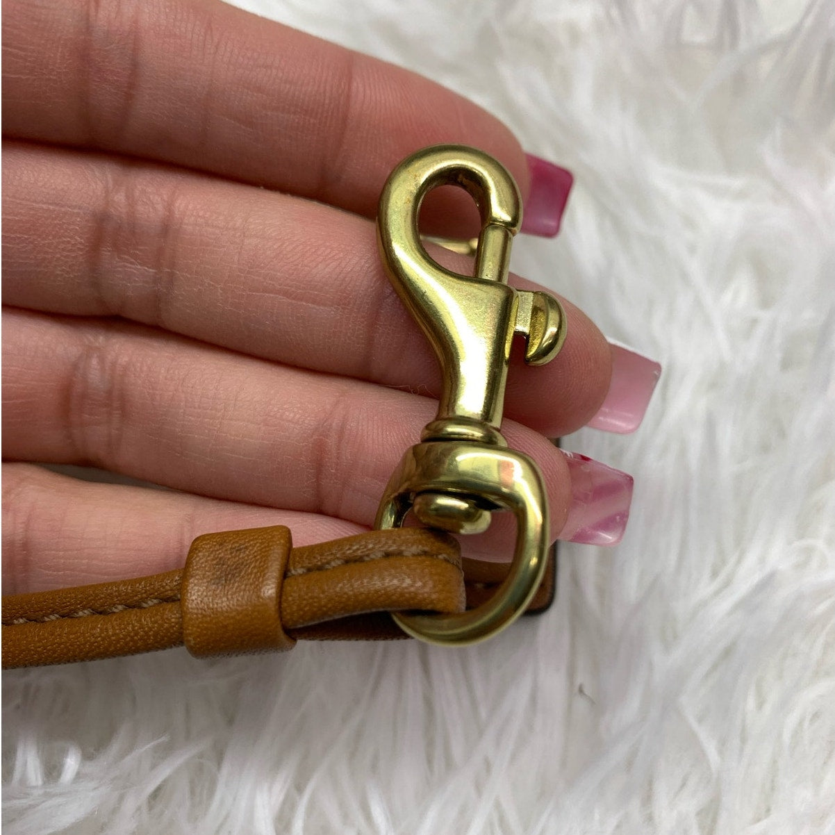 1" COACH Small Fob Bag Charm Hang tag Hangtag and Replacement Strap