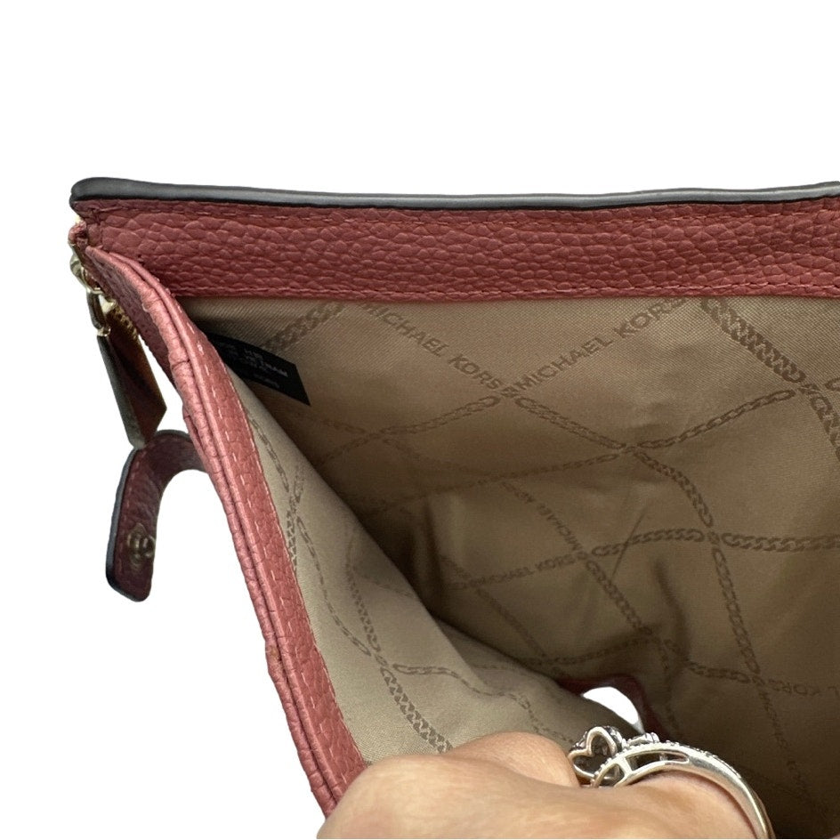 MICHAEL KORS Pink Wallet w/ Phone Holder