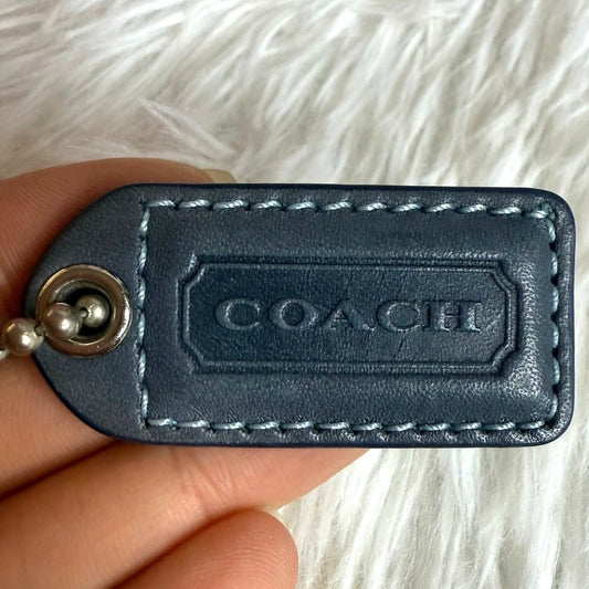 1.5" COACH  Fob Bag Charm Hang tag Hangtag