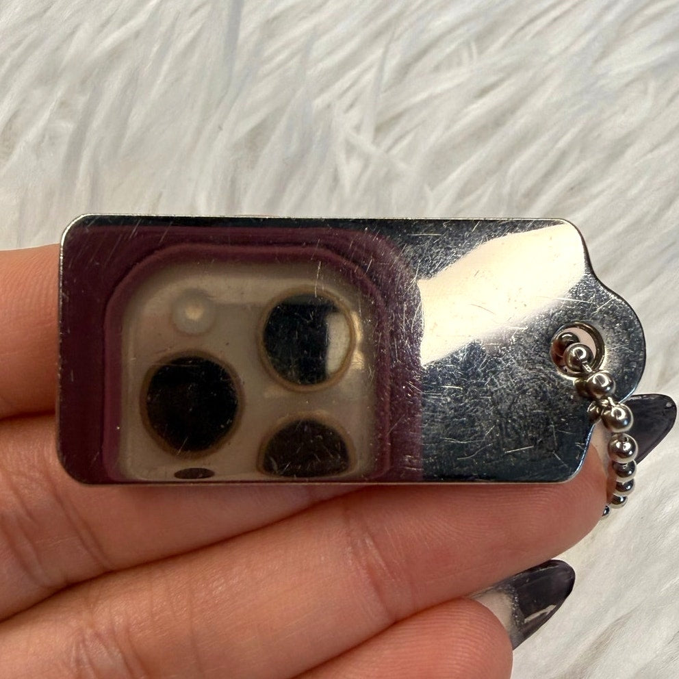 1.5" COACH  Fob Bag Charm Hang tag Hangtag