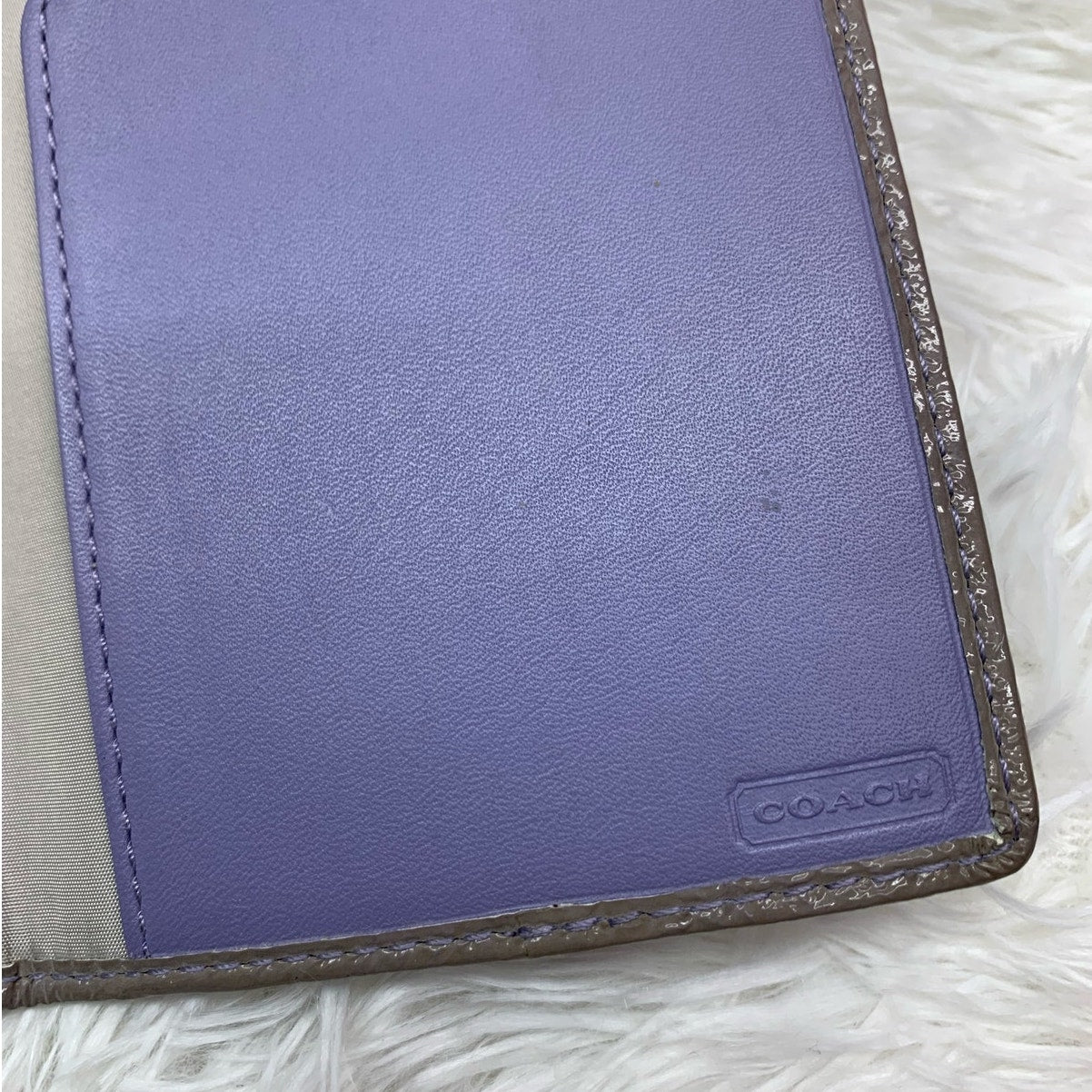 COACH Light Blue Passport / Card Holder