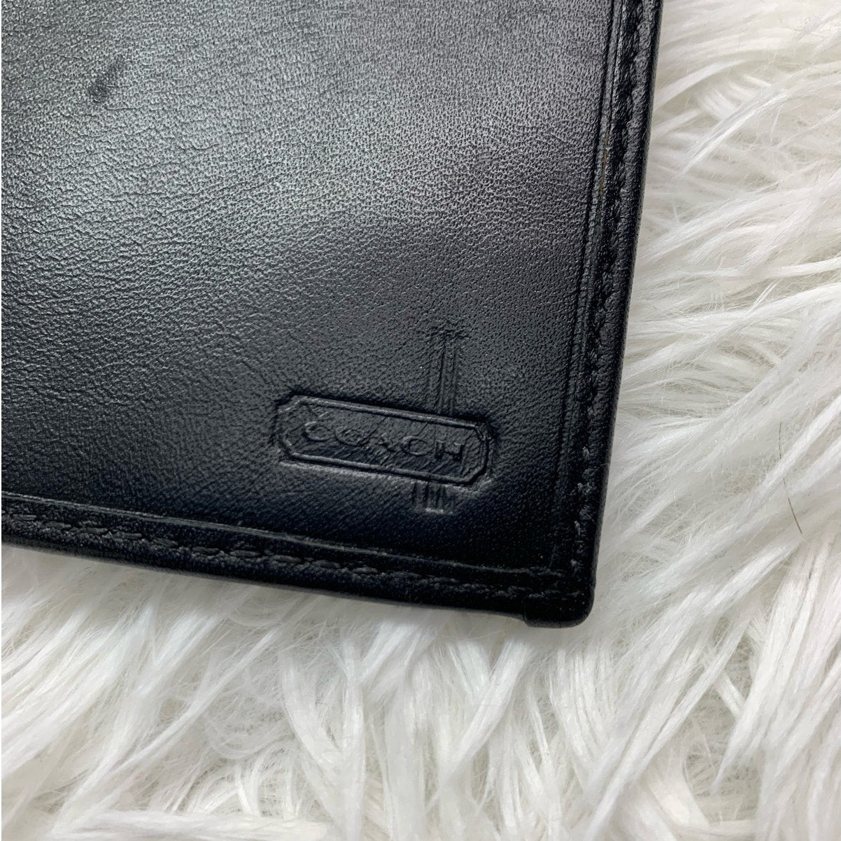COACH Black and Gray Checkbook