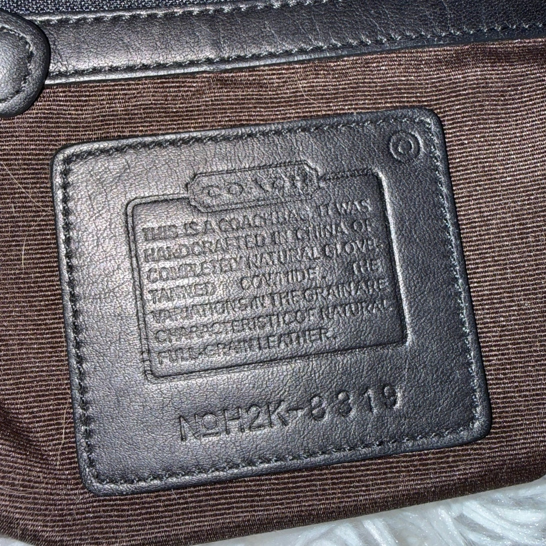 y2k COACH Vintage 2002 Black Mini Legacy 8319 Shoulder Bag Hobo