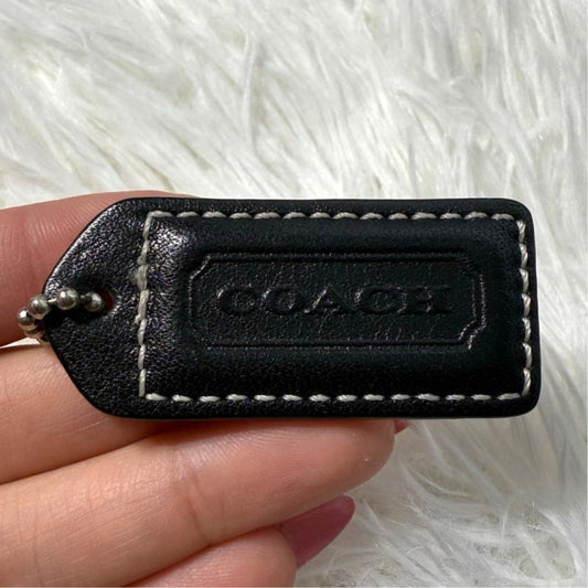 1.5" y2k COACH Vintage Fob Bag Charm Hang tag Hangtag