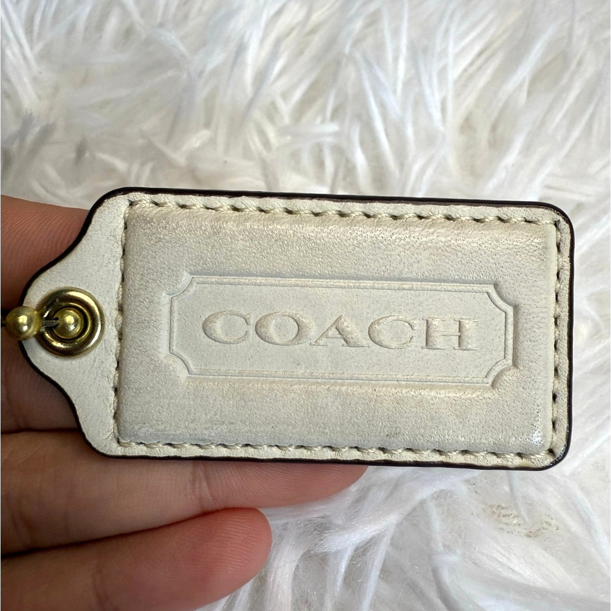 2" COACH  Fob Bag Charm Hang tag Hangtag