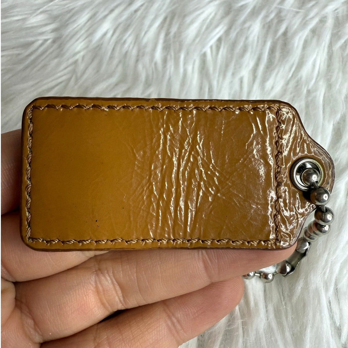 2" COACH Fob Bag Charm Hang tag Hangtag