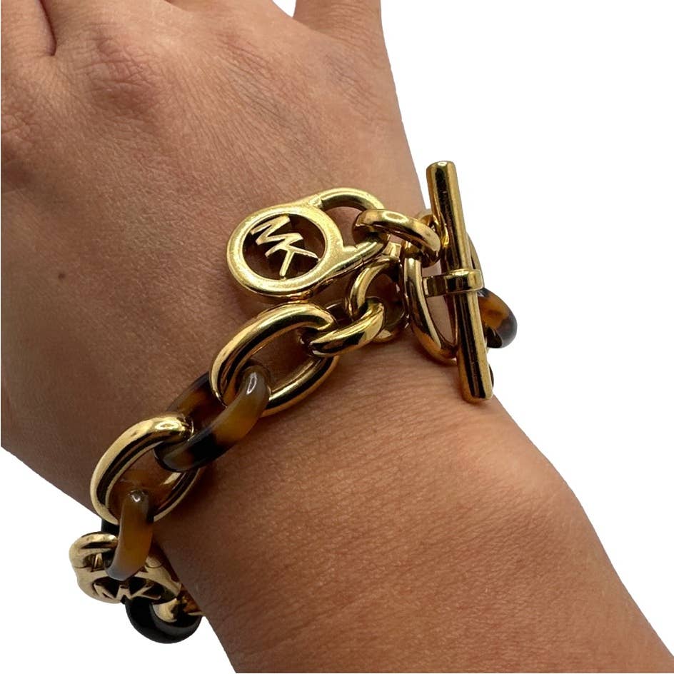 Michael Kors Heritage Tortoise Toggle Bracelet