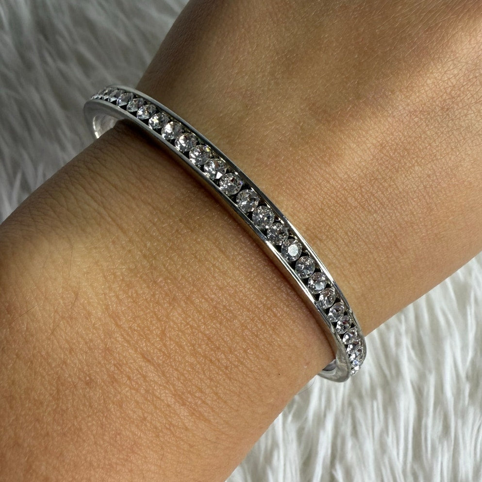 Coach Bangle Bracelet Silver Plated