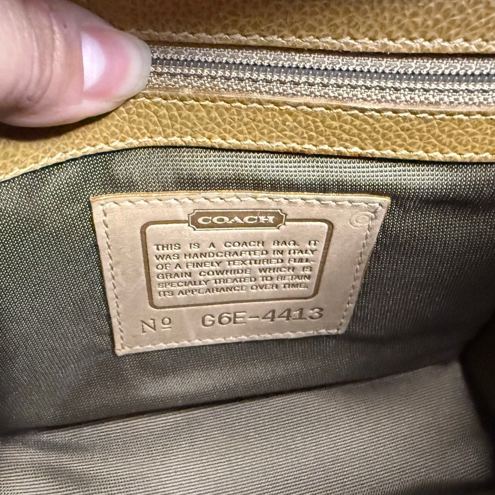 Vintage Coach Gracie Citron 4413 Italy 1996 Top Handle Crossbody with Wallet