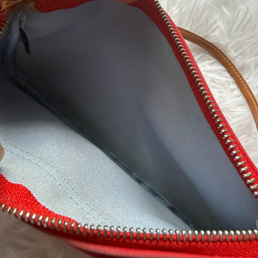 Vintage COACH y2k Red 2 Toned Wristlet