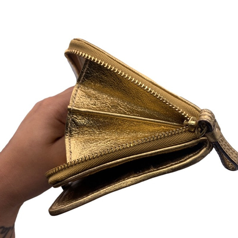 Y2K COACH Brown Gold Signature Canvas Wallet