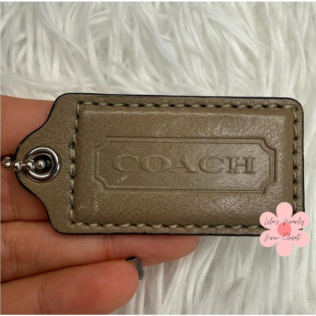 2” COACH Fob Bag Charm Hang tag Hangtag
