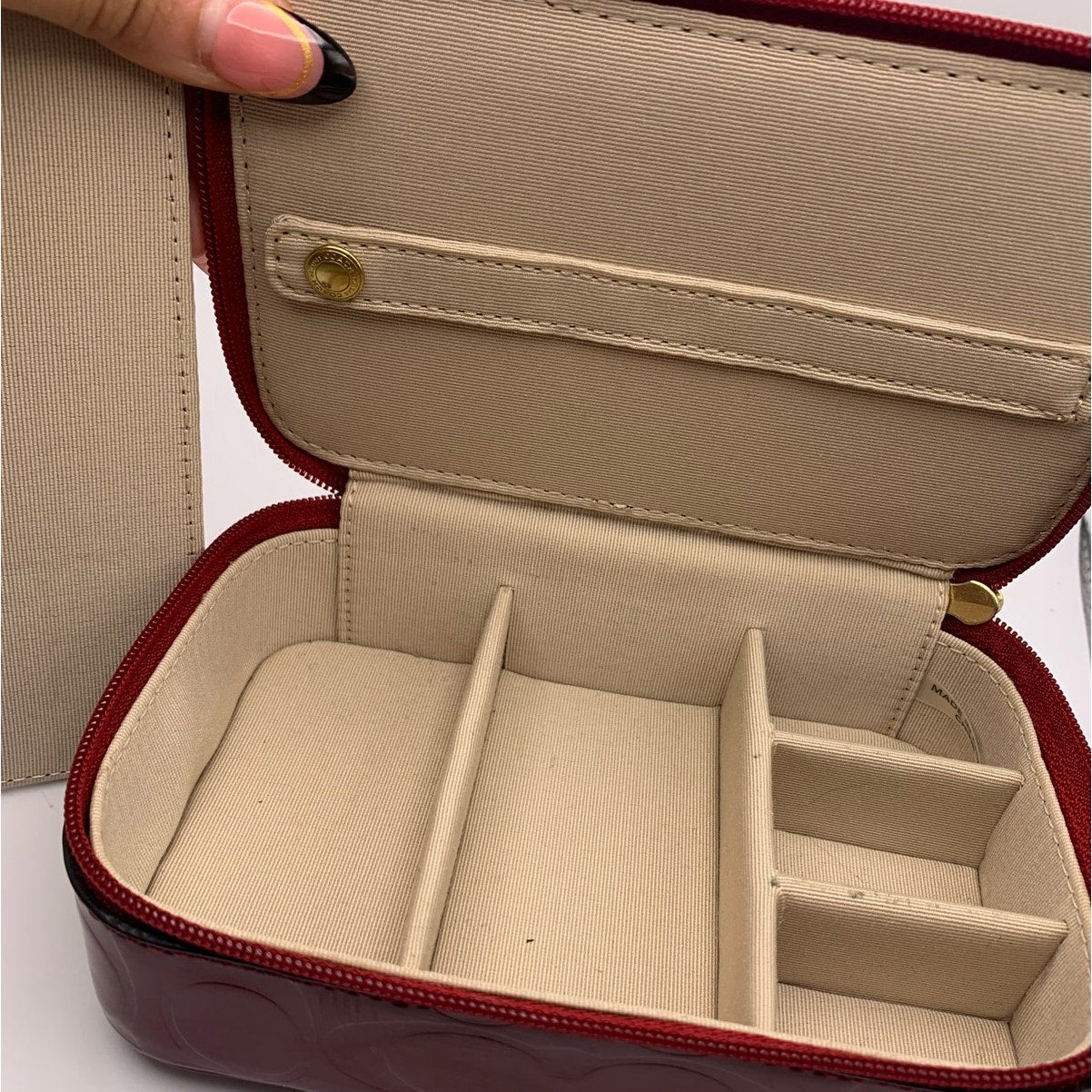 COACH Red Signature Jewelry Box