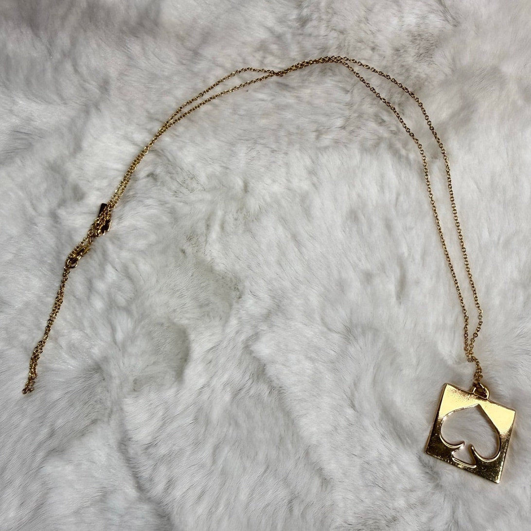 KATE SPADE New York Square Spade Necklace