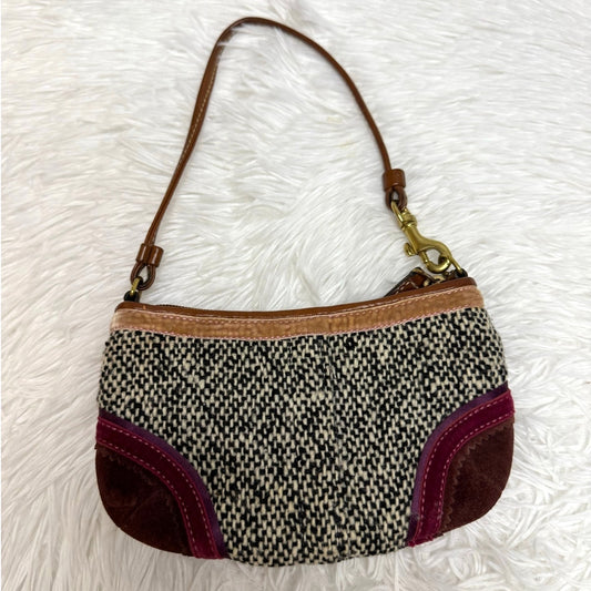 y2k Coach Vintage Limited Edition Soho Tweed Ribbon Bow Mini Purse Bag Charm