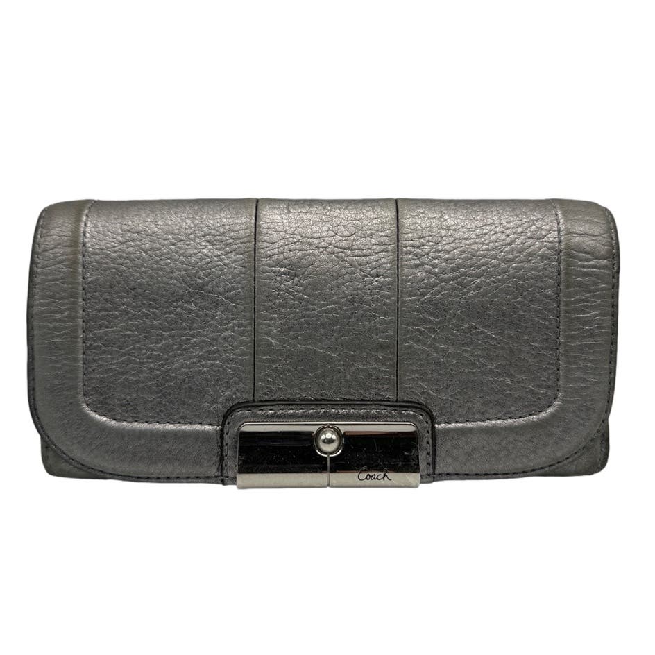 COACH Metallic Silver Wallet