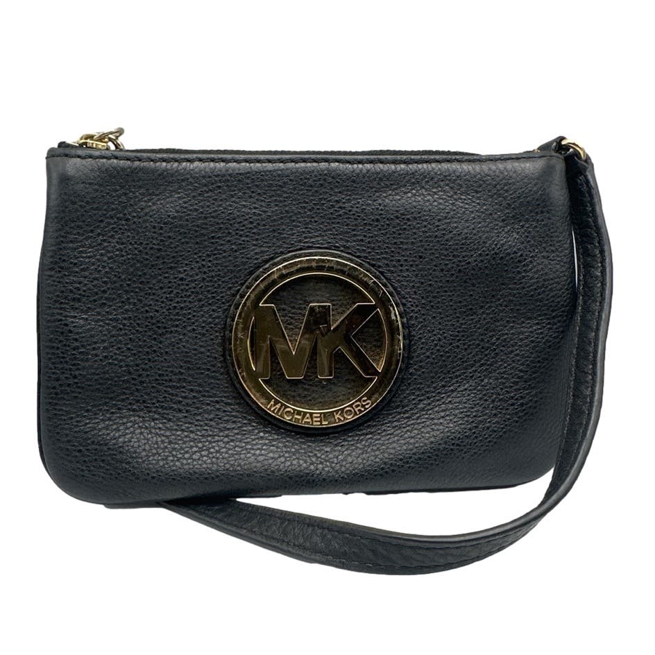 Michael Kors Black Wristlet / Mini Purse