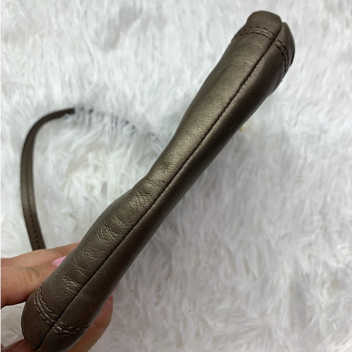COACH Bronze Wristlet