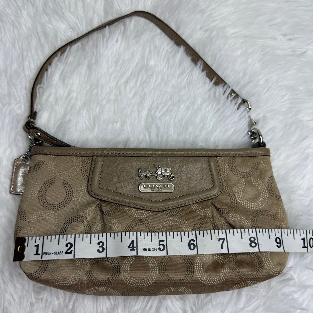 COACH y2k Signature Canvas Wristlet Mini Purse