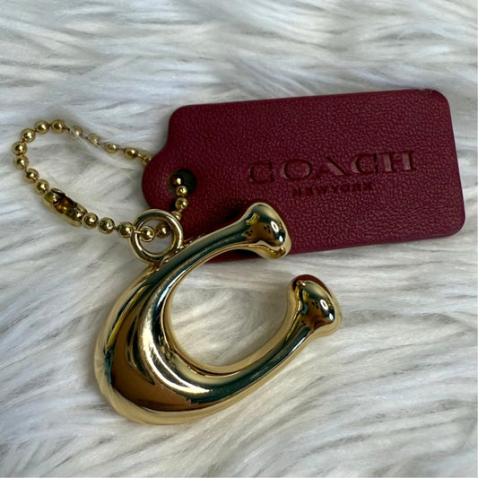 COACH "C" Hang Tag Key Fob Bag Charm