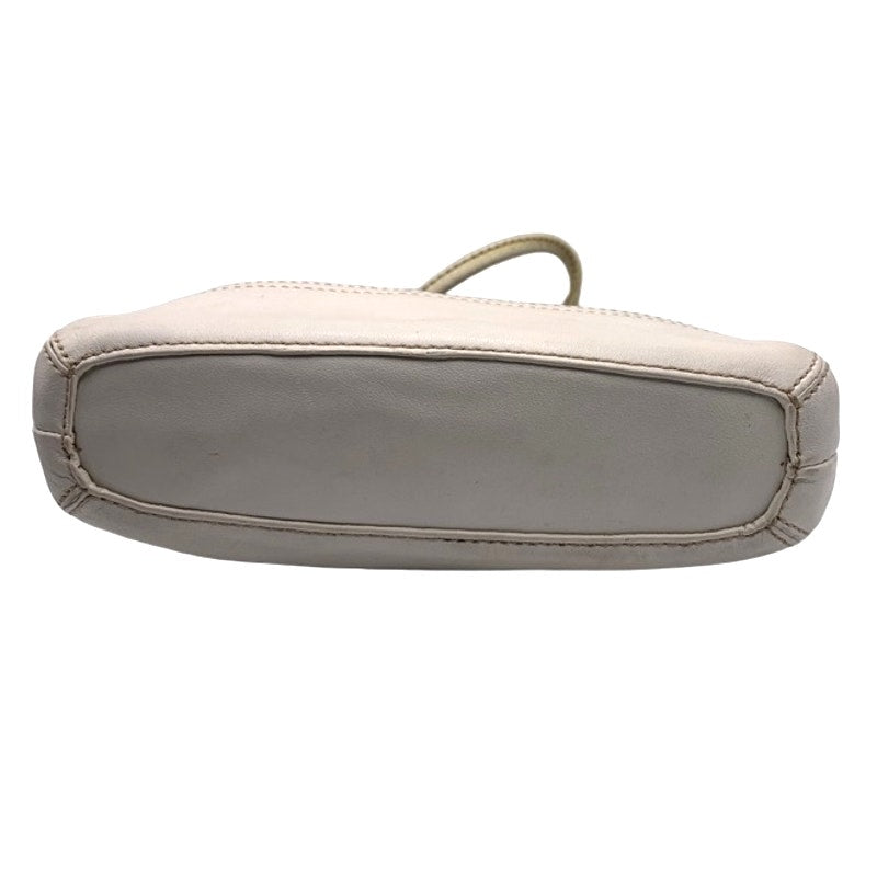 y2k COACH Brown White Signature Canvas Wristlet