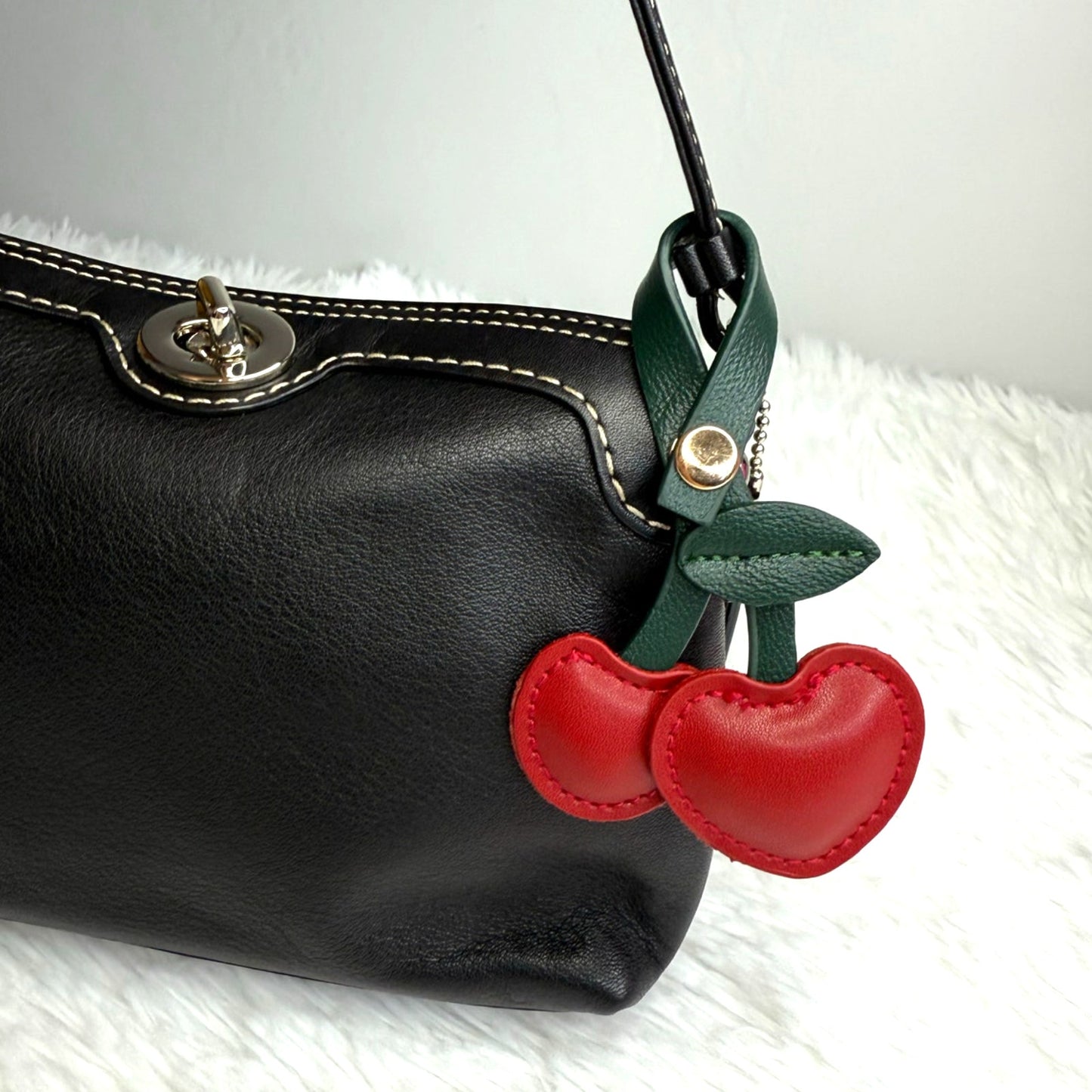 Fashion Cherry Heart Bag Charm Bag Jewelry