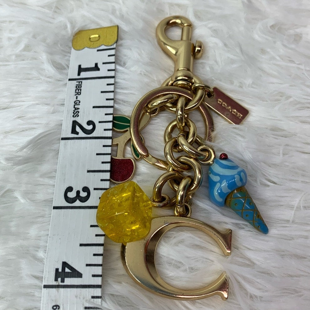 COACH Mix Charm Cluster Bag Charm Key Fob