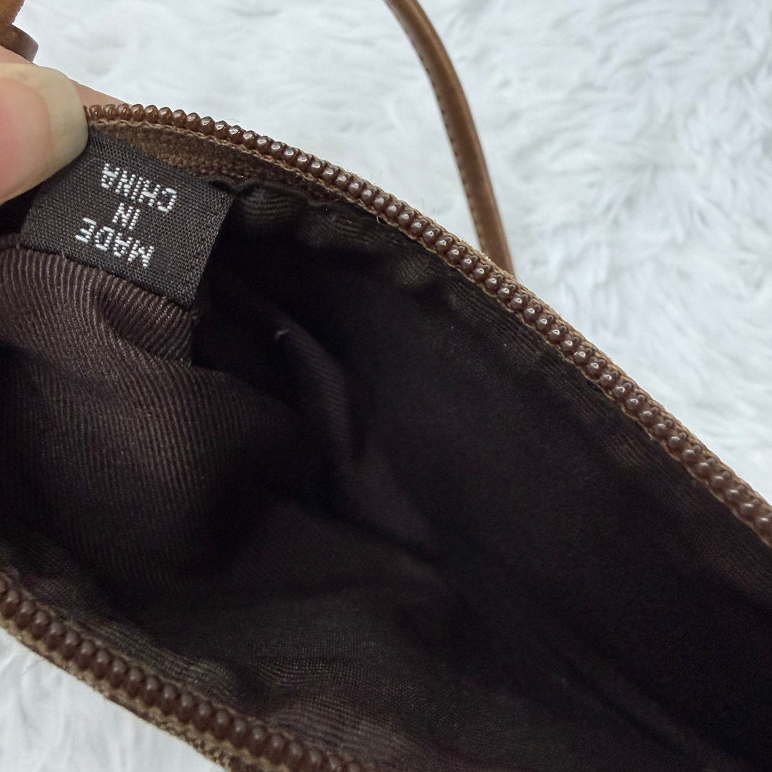 y2k Coach Brown Wristlet