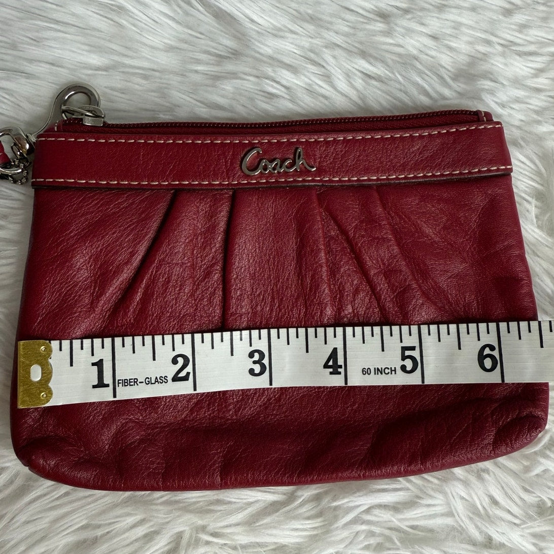 COACH Red Wristlet