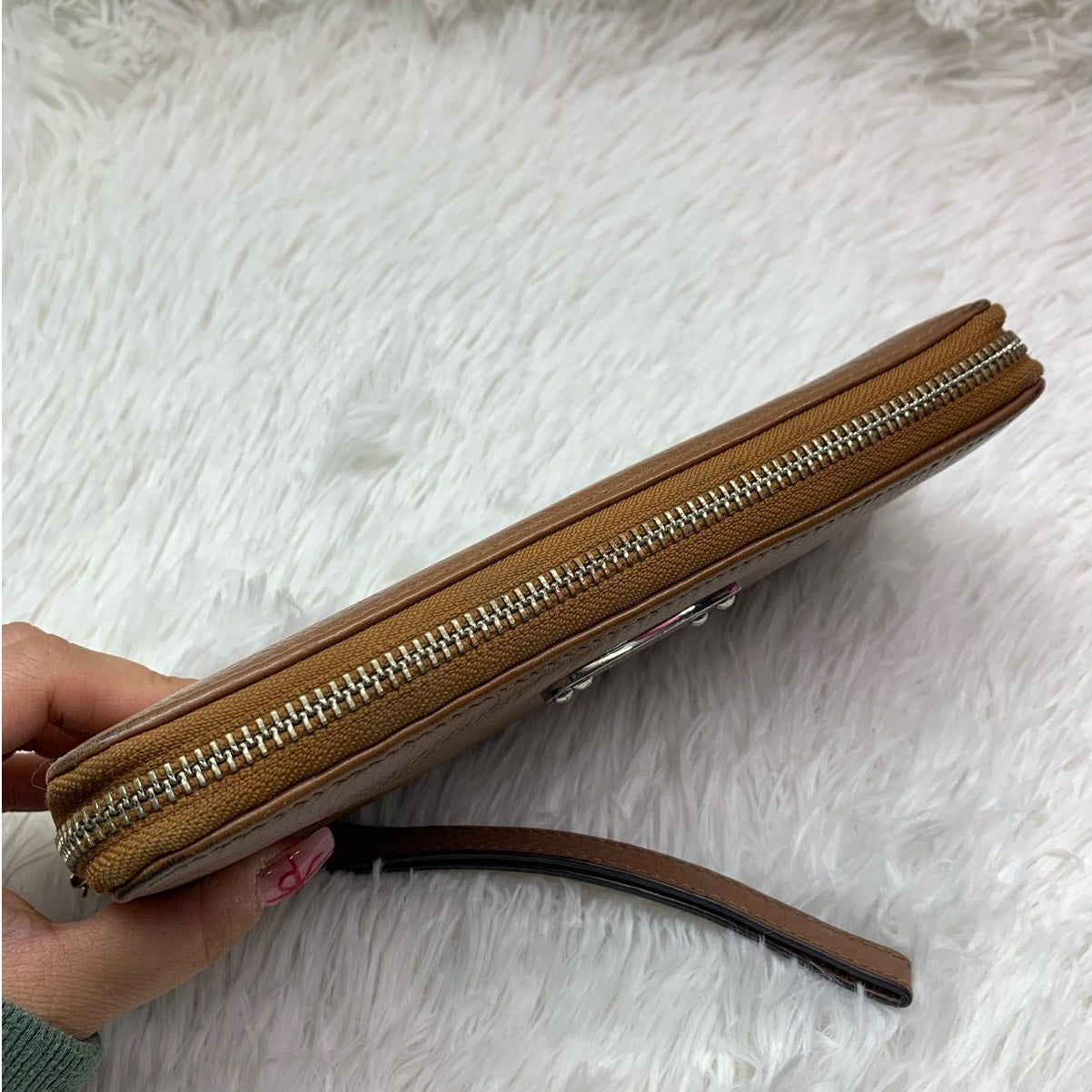 Michael Kors Brown Zip Around Wallet